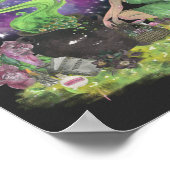 Cool Halloween Beauful Young Witch met kruiden Poster (Hoek)