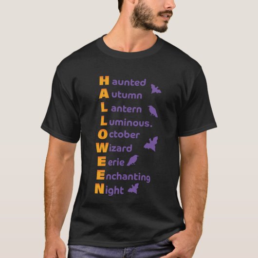 Cool Halloween Design T-shirt (Voorkant)