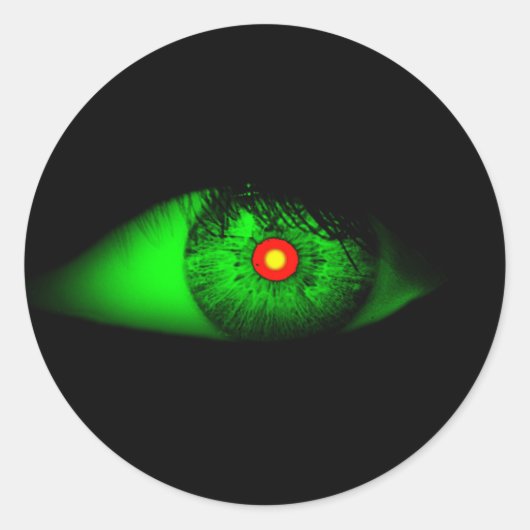 Cool Halloween Eye of Witch / House-of-Grosch Ronde Sticker (Voorkant)