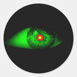 Cool Halloween Eye of Witch / House-of-Grosch Ronde Sticker