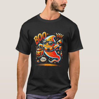 Cool Halloween Ghost met Pumpkin Trick or treat T T-shirt