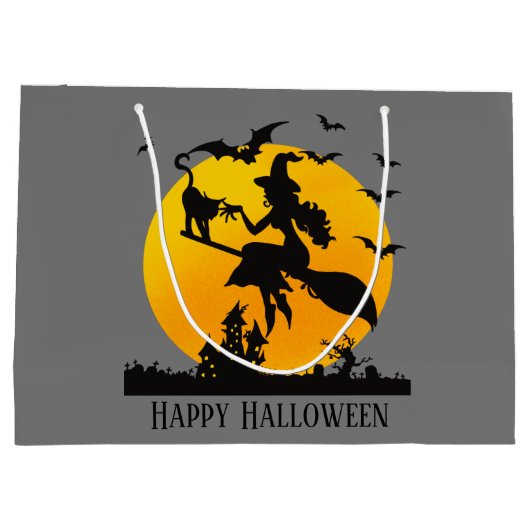 Cool Halloween heks Holiday Groot Cadeauzakje (Achterkant)