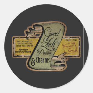Cool Halloween heksendrankjes charmes Ronde Sticker
