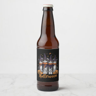 Cool Halloween Katten Gift voor Dochter Gift voor Bier Etiket