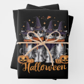 Cool Halloween Katten Gift voor Dochter Gift voor Inpakpapier Vel (In situ)