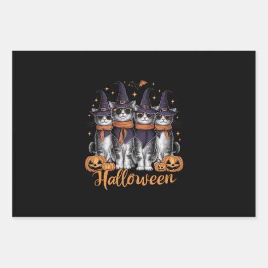 Cool Halloween Katten Gift voor Dochter Gift voor Inpakpapier Vel (Voorkant)