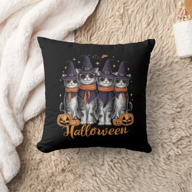 Cool Halloween Katten Gift voor Dochter Gift voor  Kussen (Deken)