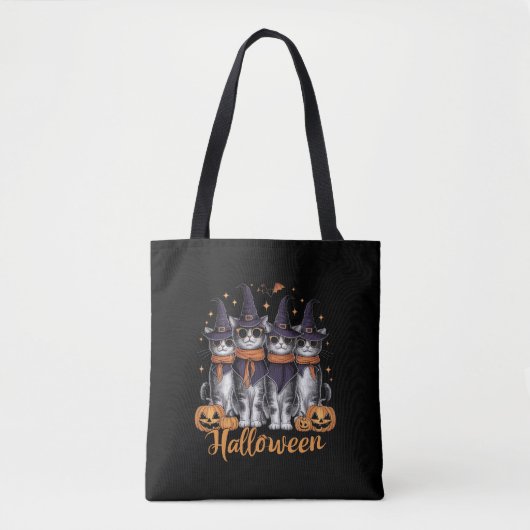 Cool Halloween Katten Gift voor Dochter Gift voor  Tote Bag (Voorkant)