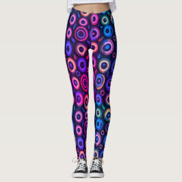 Cool Halloween Kleurrijke Spooky Monster Eyeball Leggings