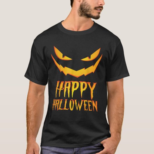 Cool Halloween kostuumfeest Bad Jack O Lantern Pu T-shirt (Voorkant)