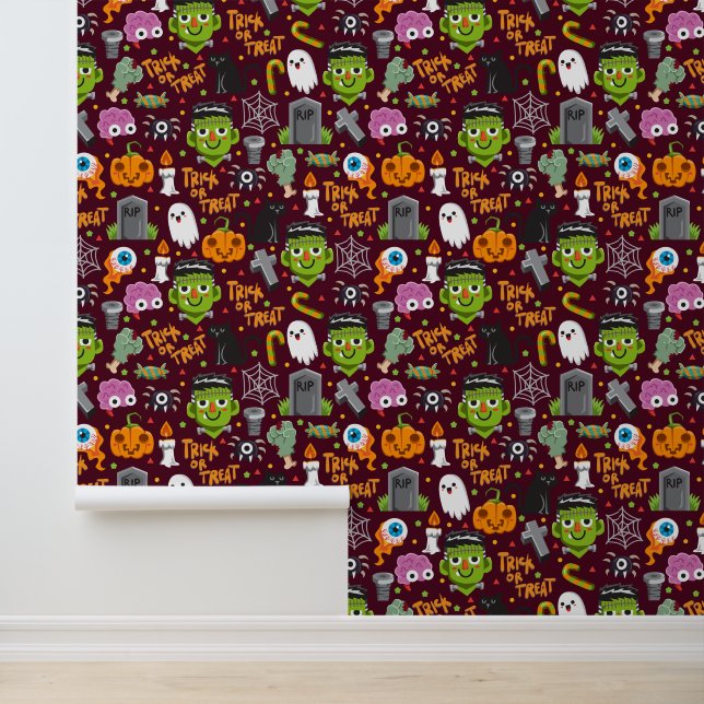 Cool Halloween mix betegeld Behang (Applicatie)