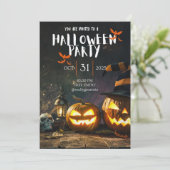 Cool Halloween Party  Kaart (Staand voorkant)