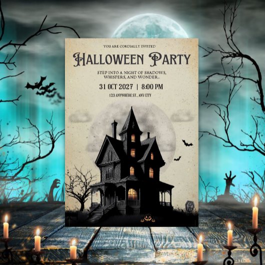 Cool Halloween Party Kaart