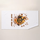 Cool Halloween Pumpkin Halloween Feest Badhanddoek (Badhanddoek)