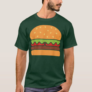 Cool Hamburger Art Mannen minimalistisch Burger Ch T-shirt