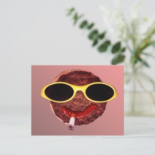 Cool Hamburger Briefkaart (Staand voorkant)