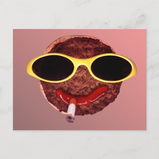 Cool Hamburger Briefkaart (Voorkant)