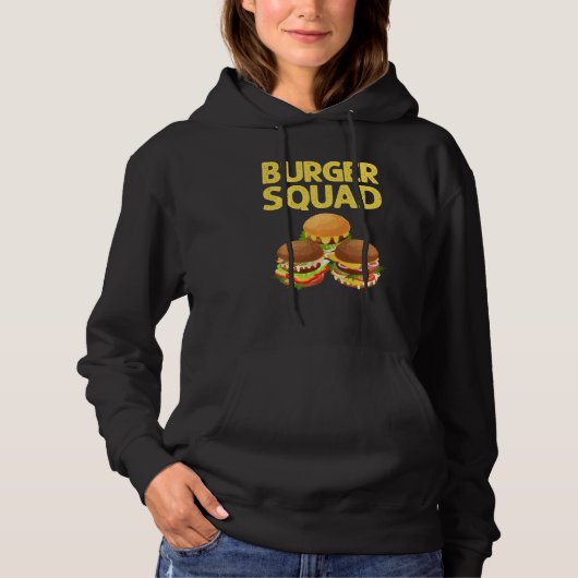 Cool Hamburger Mannen Vrouwen Cheeseburger Fast Fo Hoodie (Voorkant)