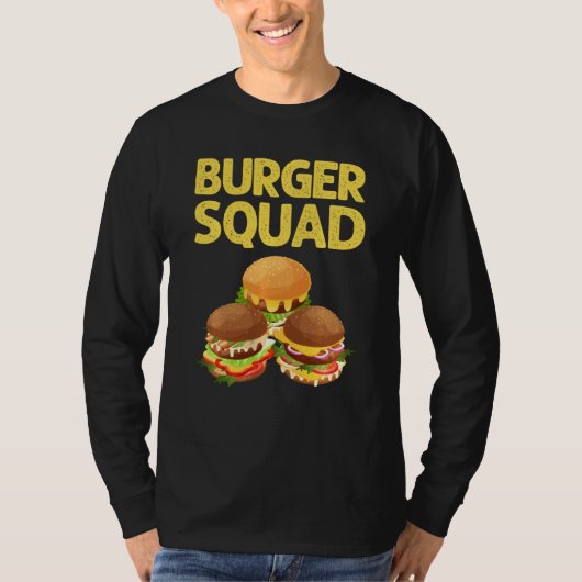 Cool Hamburger Mannen Vrouwen Cheeseburger Fast Fo T-shirt (Voorkant)