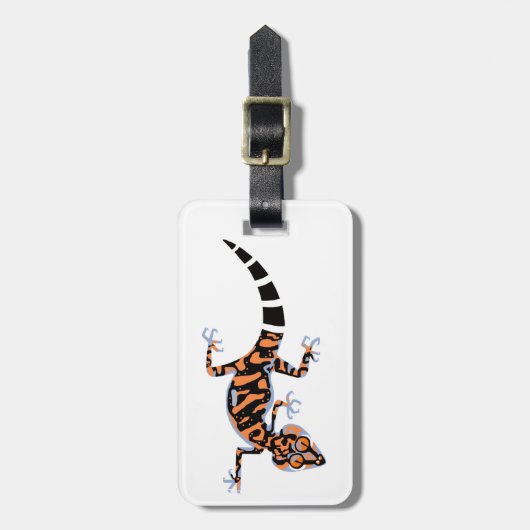 Cool hand getekend - GECKO - Hagedis - Wildlife Bagagelabel (Voorkant verticaal)