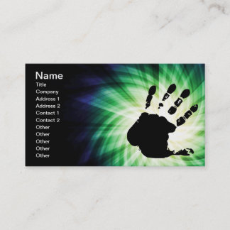 Cool Hand Print; Handafdruk Visitekaartje