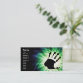 Cool Hand Print; Handafdruk Visitekaartje (Staand voorkant)