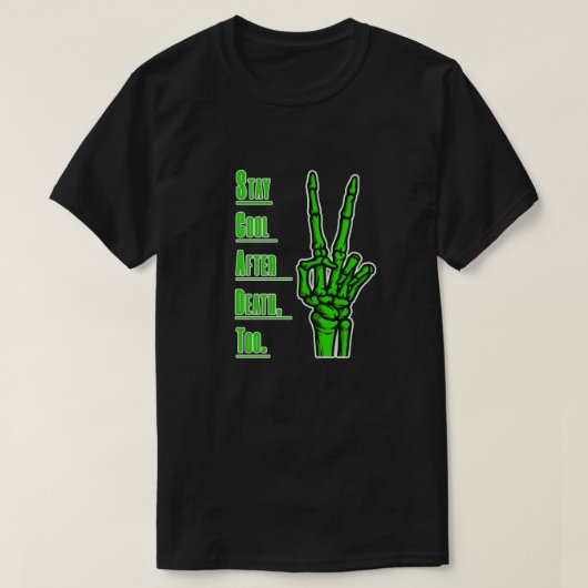 Cool Hand Skelet Art T-shirt (Design voorkant)