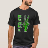 Cool Hand Skelet Art T-shirt (Voorkant)