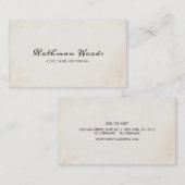 Cool  handgeschreven kalligrafie script visitekaartje (Voorkant / Achterkant)