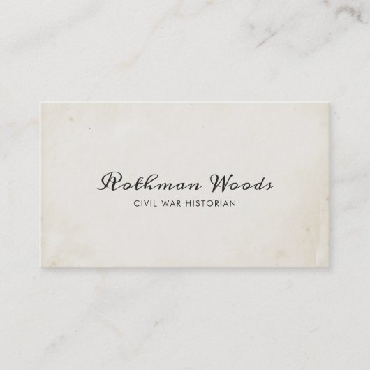 Cool  handgeschreven kalligrafie script visitekaartje (Voorkant)