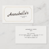 Cool  handgeschreven Script Typografie Visitekaartje (Voorkant / Achterkant)