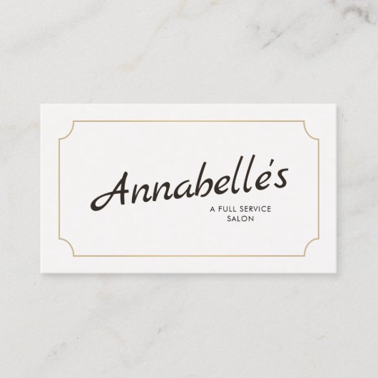 Cool  handgeschreven Script Typografie Visitekaartje (Voorkant)