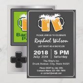 Cool Handheld Game Bier Bachelor Party Kaart (Voorkant / Achterkant)