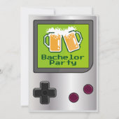 Cool Handheld Game Biertjes Bachelorfeest Card Kaart (Achterkant)