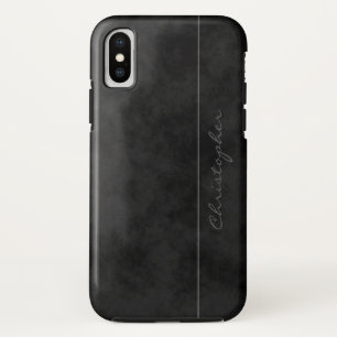 Cool handtekening gevlekt zwart op iPhone X Hoesje