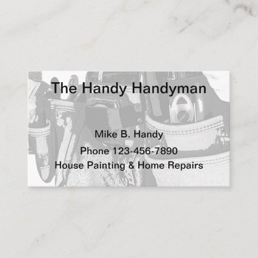 Cool Handyman Home Reparaties Visitekaartje (Voorkant)