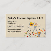 Cool Handyman Services Tools Design Visitekaartje (Voorkant)