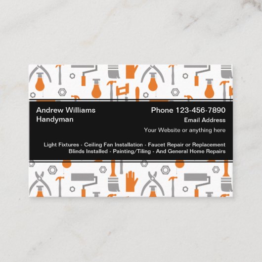 Cool Handyman Unieke Visitekaartjes (Voorkant)