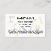 Cool Handyman Visitekaartjes (Voorkant)
