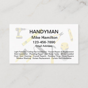 Cool Handyman Visitekaartjes