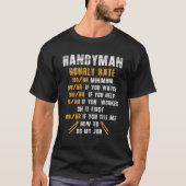 Cool Handyman Woodworker T Shirt (Voorkant)