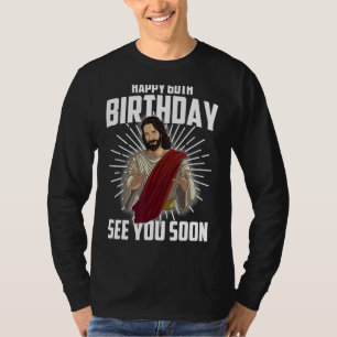 Cool Happy 60th Birthday Gift Funny Jesus ziet je T-shirt