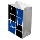 Cool Happy Birthday Medium Cadeauzakje (Voorkant Gekanteld)