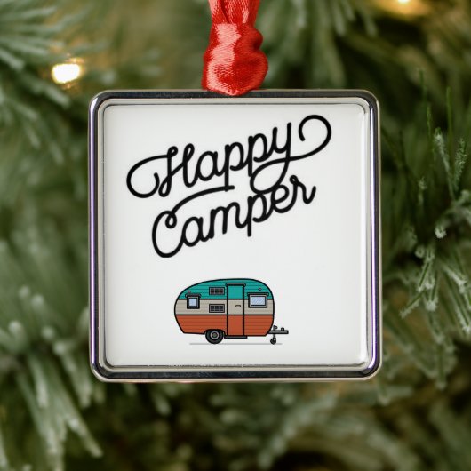 ***COOL HAPPY CAMPER*** LEUK OP ELK MOMENT ORNAMEN METALEN ORNAMENT (Boom)