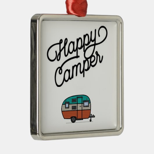 ***COOL HAPPY CAMPER*** LEUK OP ELK MOMENT ORNAMEN METALEN ORNAMENT (Rechts)