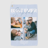 Cool Happy Fathers Day Stepdad 3 Foto Golfhanddoek (Voorkant)