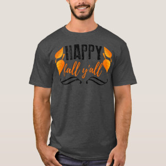Cool Happy Herfst Yall Autumn Harvest Leaf T-shirt