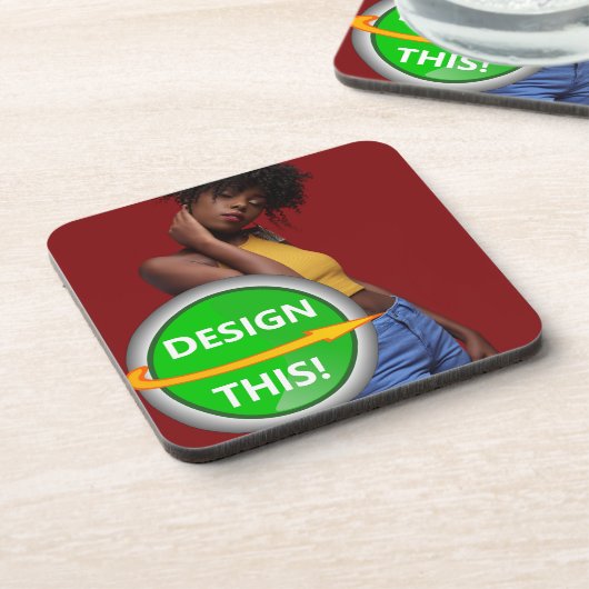 COOL! Hard Plastic onderzetters - Cork rug - set v (Linkerzijde)