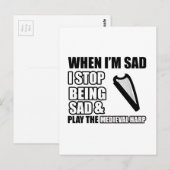 Cool Harp design Briefkaart (Voorkant / Achterkant)