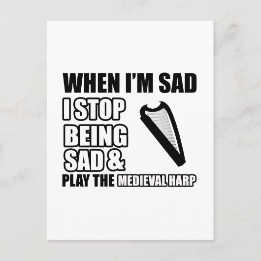 Cool Harp design Briefkaart (Voorkant)